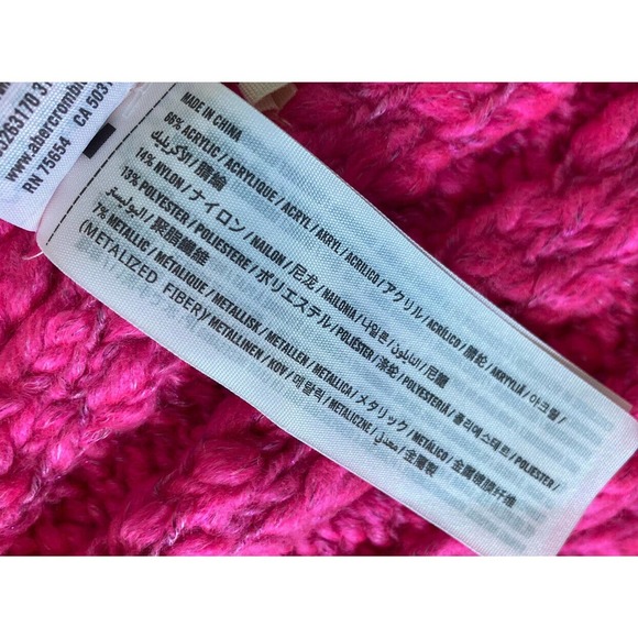 NWT Hollister Knit Scarf One Size Women’s Pink MSRP $24.95 - Picture 4 of 7